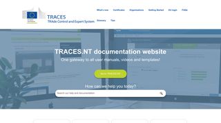 TRACES.NT documentation website - europa.eu