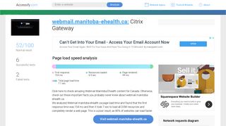 Access webmail.manitoba-ehealth.ca. Citrix Gateway