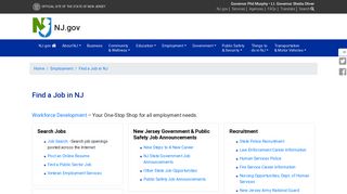 Find a Job in NJ - The Official Web Site for The State of New Jersey