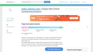 Access webx.celayix.com. Celayix.Net Online Scheduling Solution