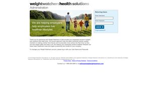Login Page - Weight Watchers Health Solutions