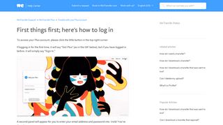 First things first; here's how to log in – WeTransfer Support