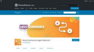 WooCommerce Login Redirect | WordPress.org