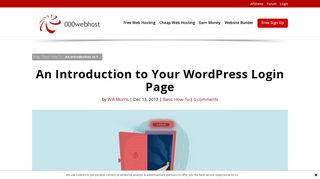 An Introduction to Your WordPress Login Page - 000webhost Blog