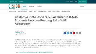 California State University, Sacramento (CSUS) Students Improve ...