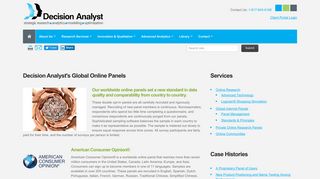 Decision Analyst's Global Online Panels