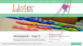 Homework - Year 5 | Lister Primary School