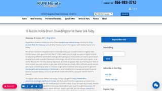10 Reasons Honda Drivers Should Register for Owner Link Today