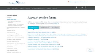 Account service forms | Ameriprise Financial