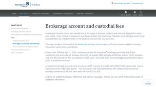 Brokerage fees | Ameriprise Financial