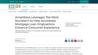 AmeriSave Leverages The Work Number® to Help Accelerate ...