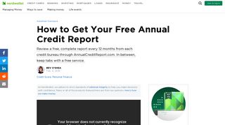 How to Get Your Free Annual Credit Report - NerdWallet