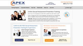 California AB 1825 Sexual Harassment Prevention Training Online