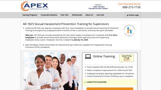 AB 1825 Training Sexual Harassment Prevention Training Online ...