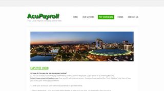Pay Statements - AcuPayroll | Full Service Payroll Processor | Wichita ...