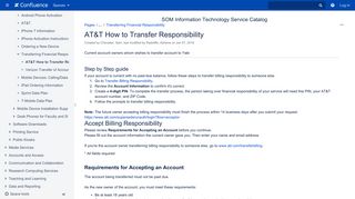 AT&T How to Transfer Responsibility - SOM IT Service Catalog ...