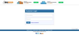 Login Page - BigRock