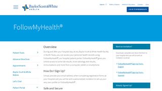 FollowMyHealth® - Baylor Scott & White Health