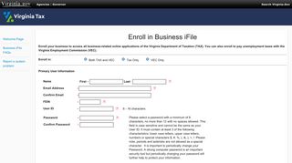 Enroll in Business iFile