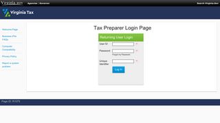 Tax Preparer Login Page - iReg Login