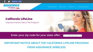 California LifeLine - Assurance Wireless
