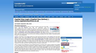 Capital One Login (Capital One Online) | www.capitaloneonline.co.uk ...
