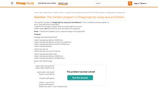 Solved: The Mention Program Is Chegg Login By Using Java A ...