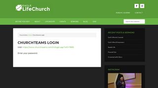 Churchteams Login - Eagle LifeChurch