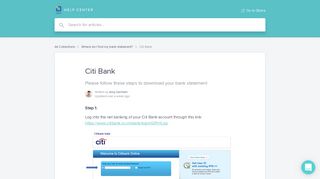 Citi Bank | Qbera Help Center