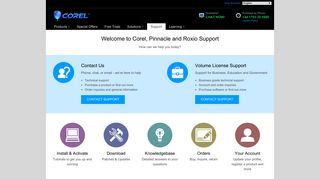 Support - Corel - Corel Corporation