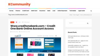 www.creditonebank.com Archives - kcommunity