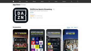 DAZN Live Sports Streaming on the App Store - iTunes - Apple