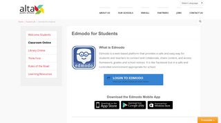 Edmodo for Students | Alta Public School