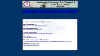 SCFD5 Member Links - Snohomish County Fire District 5