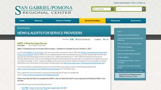 News & Alerts for Service Providers | San Gabriel Pomona Regional ...