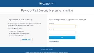 Pay your Part D monthly premiums online - Express Scripts