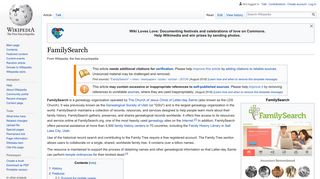 FamilySearch - Wikipedia