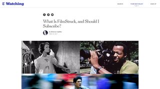 What Is FilmStruck, and Should I Subscribe? - NYT Watching