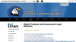Digital Textbook and Assessment Login Websites - Conneaut School ...