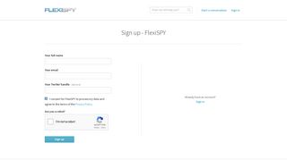 Create an account - FlexiSPY