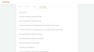 Terms and Conditions | FreeCharge
