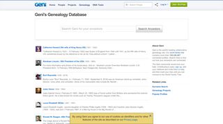 Genealogy Database - Geni.com - Genealogy
