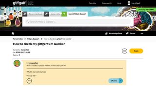 How to check my giffgaff sim number - The giffgaff community