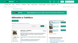 NESmobile or TalkNSave - Israel Forum - TripAdvisor