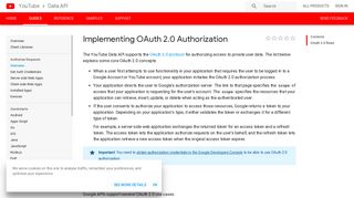 Implementing OAuth 2.0 Authorization | YouTube Data API | Google ...