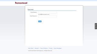 E-mail Login - Homestead | Build, Make & Create Your Own Website ...