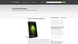 Unlock Bootloader - HTCdev