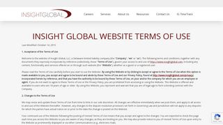 Terms of Use | Insight Global
