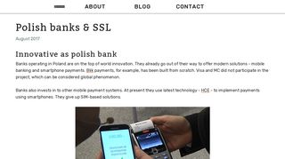 Polish banks & SSL | Cloud Gardens - IT & Telco consulting