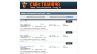 CMEStraining Website - Training Center Technologies